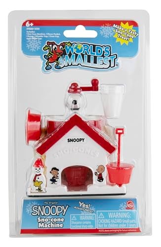 World's Smallest Worlds Smallest Snoopy SNOCone Machine Mini Ice Shaver SNOCone Maker Makes SingleServe Mini SNOCones Recommended for Ages 6 Official Peanuts Product - Image 3