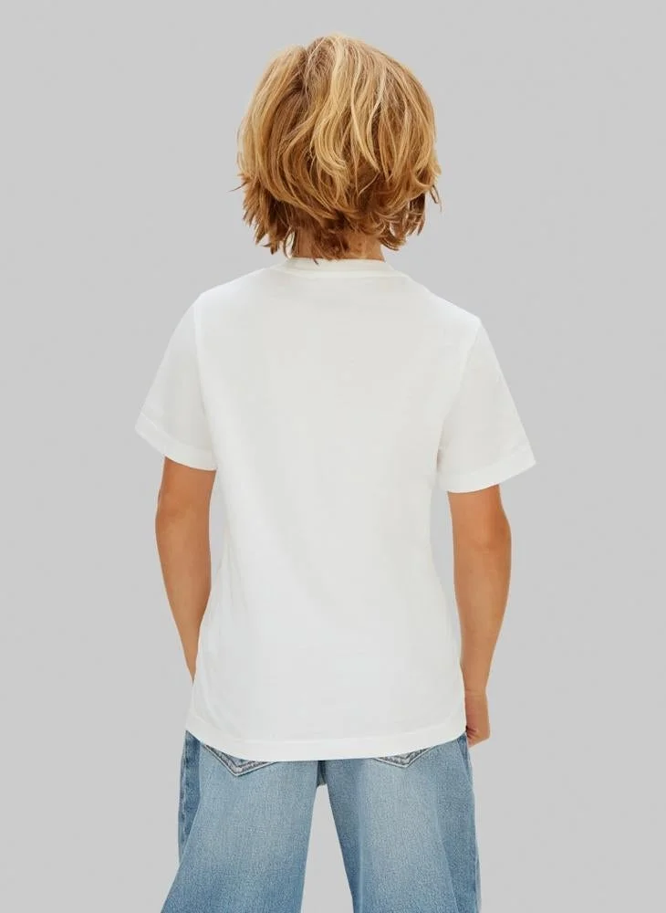 Calvin Klein Jeans Youth logo Crew Neck T-Shirt