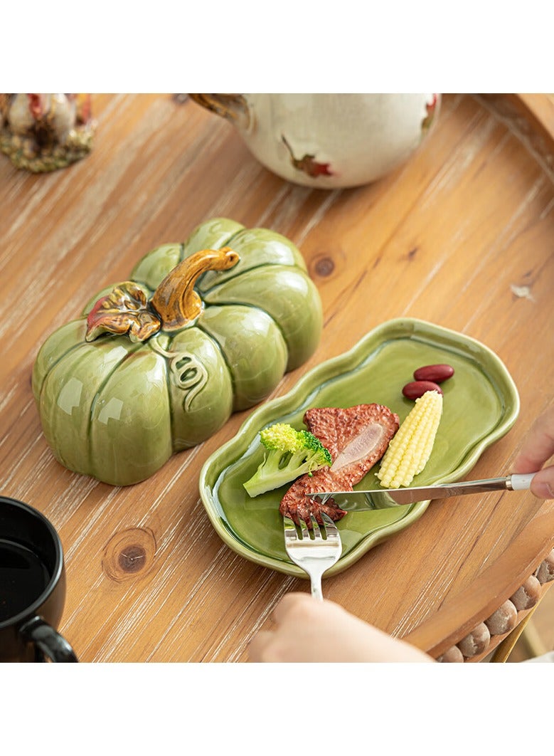 general Pumpkin ceramic bread cake dried fruit candy butter fruit plate candied fruit plate and meet the needs of diverse serving - Image 3