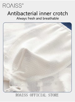roaiss 3 Pack Boxer Briefs for Men Youth Boxer Mid Waist Pure Cotton Underwear Cotton Antibacterial Crotch Men's Shorts  - Image 3