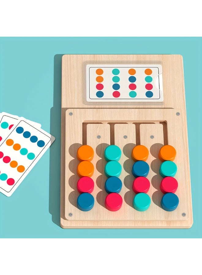 BEBEGO Wooden Color Puzzle - Boost Logic, Focus & Hand-Eye Coordination | Educational Toy for Youngsters - Image 2