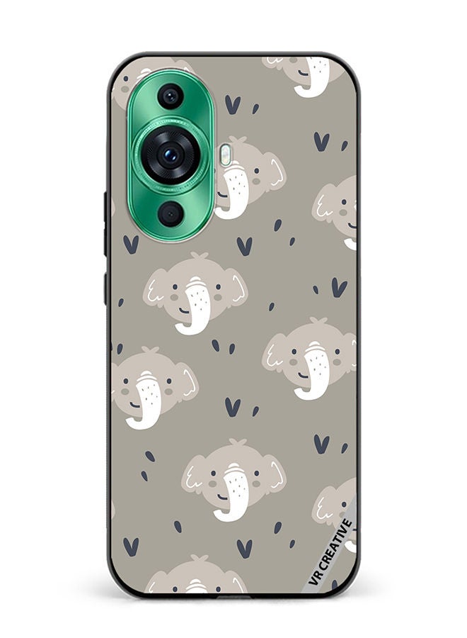 VR CREATIVE Protective Case Cover For Huawei nova 11 Elephant Design Multicolour - Image 1