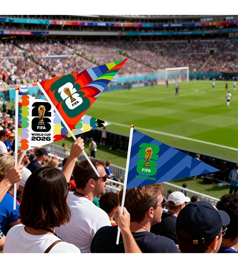 5Pcs Official FIFA World Cup Flags 2026 USA Canada Mexico Cheering - Image 3