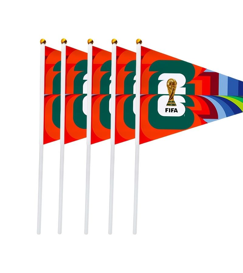 5Pcs Official FIFA World Cup Flags 2026 USA Canada Mexico Cheering - Image 5