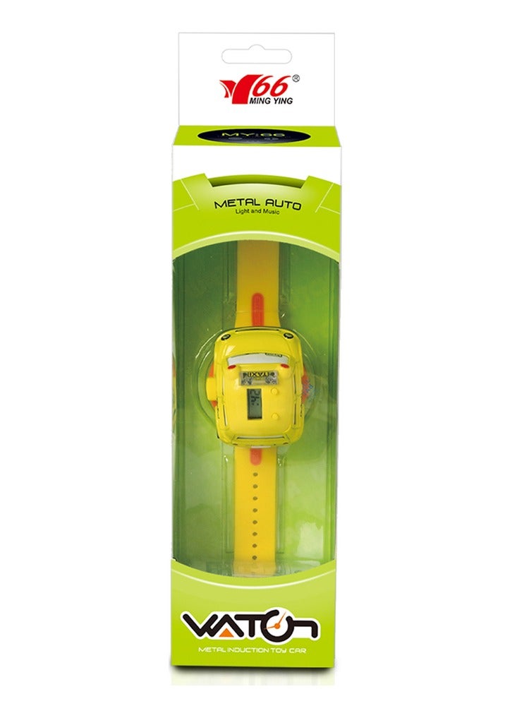 MING YING 66 Alloy Watch Q Version Car Interactive Induction with Light Music Assorted Color  - Image 1