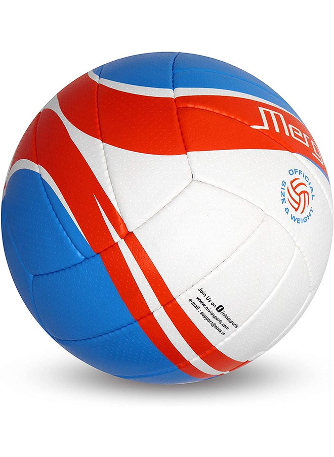 Nivia Merger Volleyball | Size: 4 | Material: Polyurethane | Ideal for Training/Match | 18 Panel Stitched Construction | Dimpled PU Leather Top Layer | Ideal for Indoor & Outdoor  - Image 3