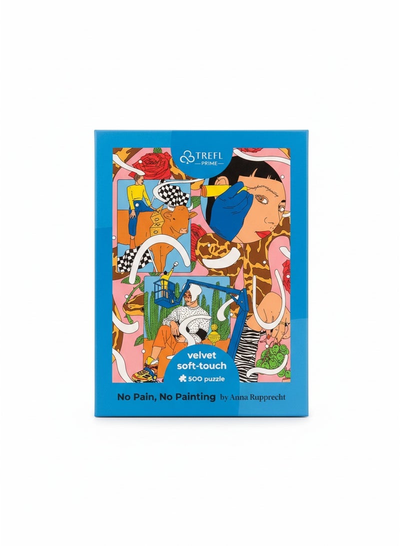 تريفل أحجية مخملية ناعمة الملمس، 500 قطعة - بدون ألم أو طلاء - Image 3