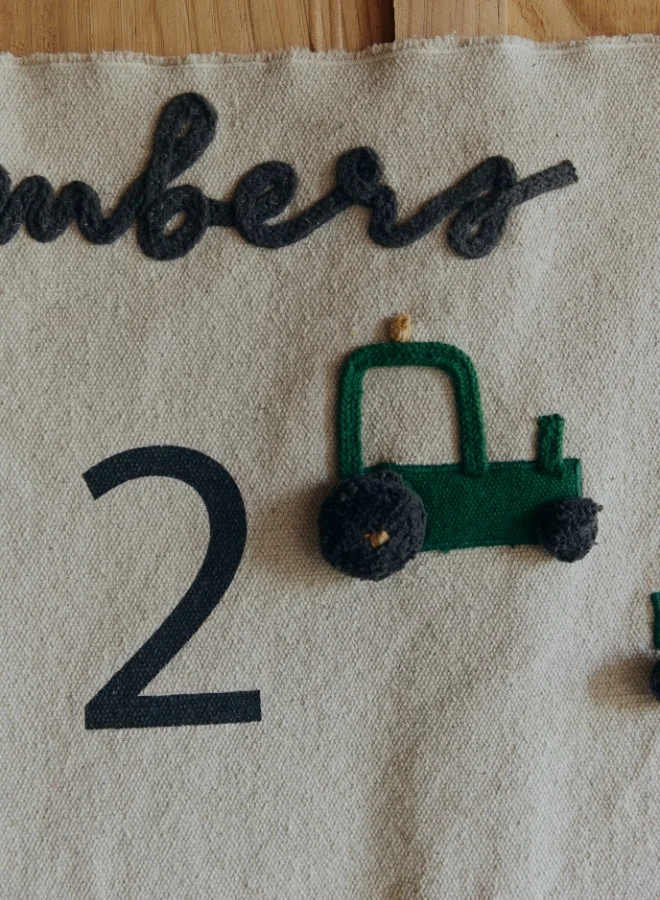 Lorena Canals Wall Hanger Farm Numbers