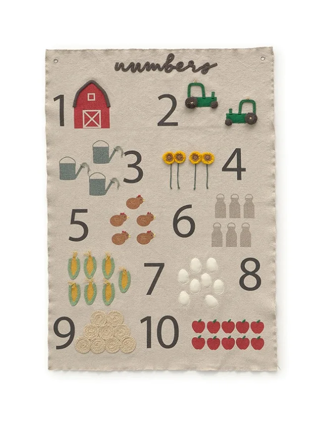 Lorena Canals Wall Hanger Farm Numbers