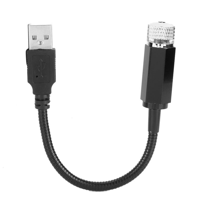 Car Ambient Light USB Plug-In Bendable Wire with Turnable Twist Pattern - Blue Purple Interior Lamp for Car Ceiling Decor - Image 2