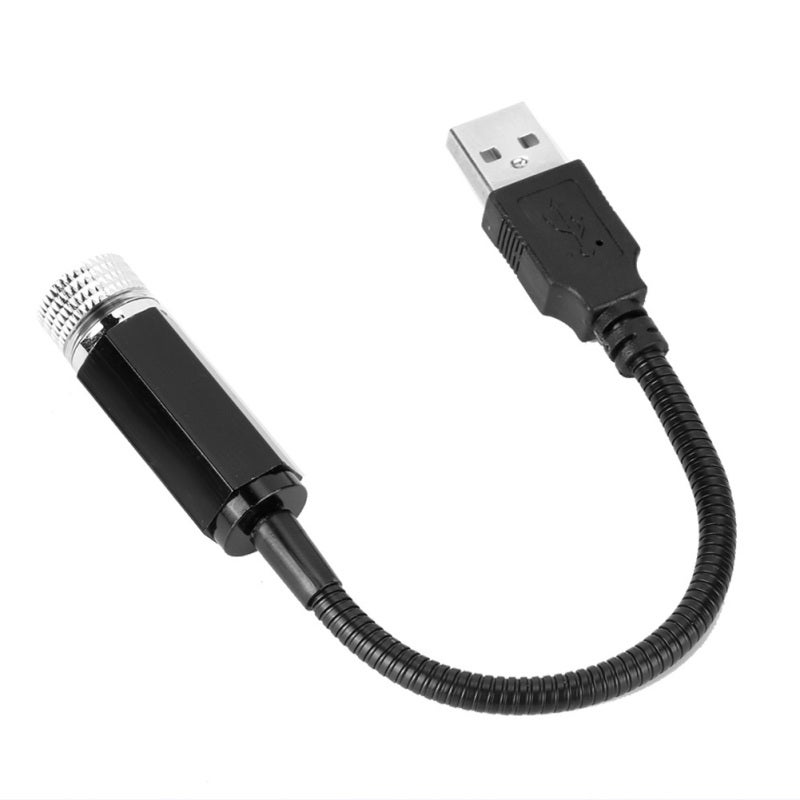 Car Ambient Light USB Plug-In Bendable Wire with Turnable Twist Pattern - Blue Purple Interior Lamp for Car Ceiling Decor - Image 1