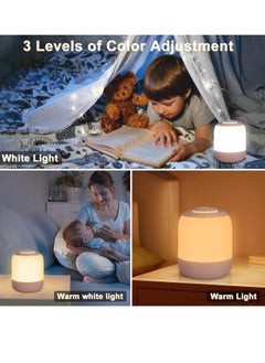 Baby Night Light for Kids, LED Touch Lamp, Stepless Dimming Nursery Lamp with 3 Colors, Breastfeeding, Diaper Change, Sleep Aid, USB Rechargeable White/Natural/Warm Bedside Light for Bedroom - pzsku/ZD2BEAC4914971E8FDECCZ/45/_/1709802047/688c3fc6-de04-4e58-b764-dc0a6262bcce