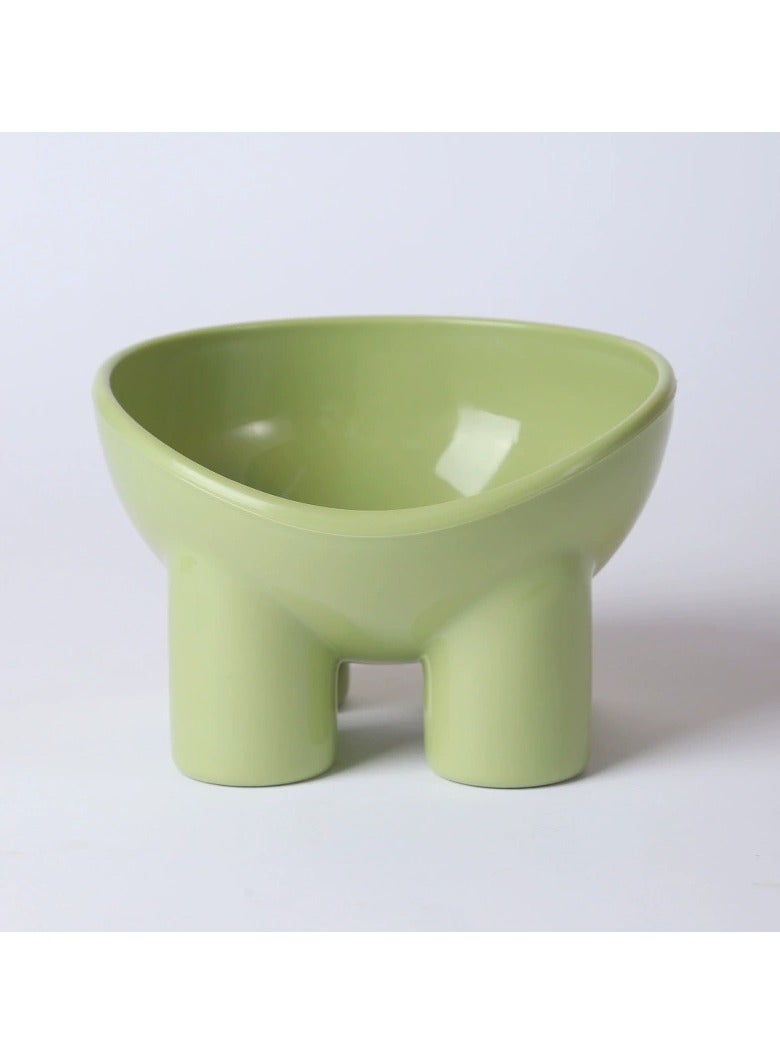 Goolsky وعاء قطط لحماية الرقبة على شكل ساق فيل ملون بمكارون من بيبيتاو - وعاء تغذية للحيوانات الأليفة مضاد للانقلاب - Image 1