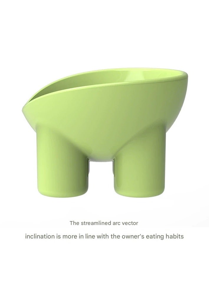 Goolsky وعاء قطط لحماية الرقبة على شكل ساق فيل ملون بمكارون من بيبيتاو - وعاء تغذية للحيوانات الأليفة مضاد للانقلاب - Image 3