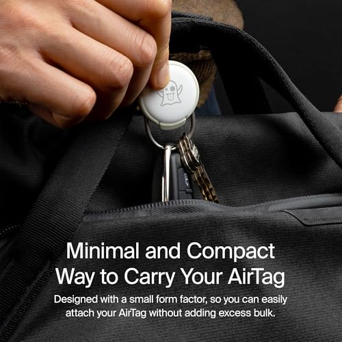 Orbitkey Slim Case for AirTag | Made with Stainless Steel and TPU | Securely Holds Your Apple AirTag | Easily Attach to Keys or Anything You Want to Track with The Open Key Ring | Black - Image 2