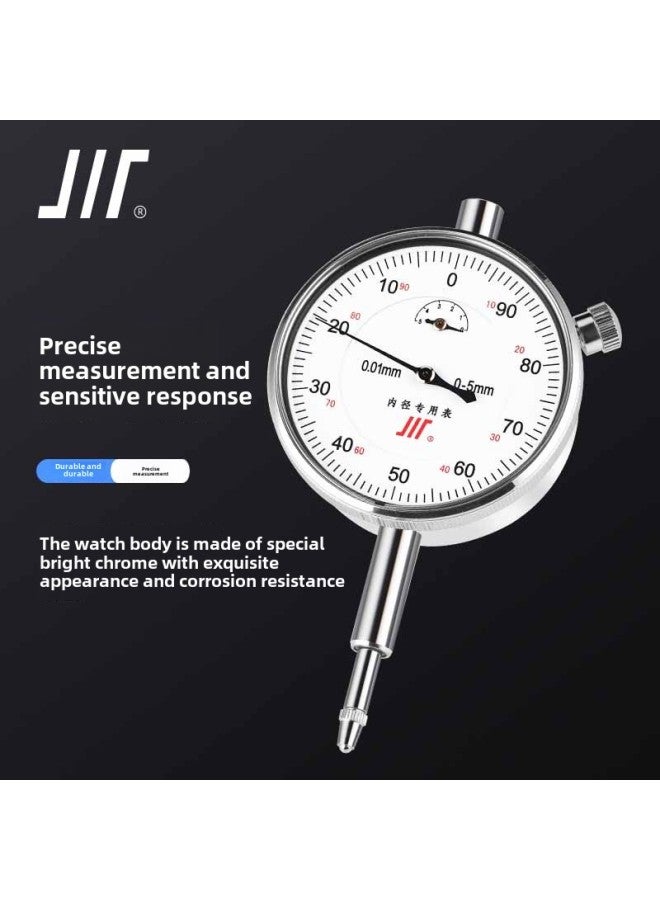 9YW Inner Diameter Gauge Percent Meter Dial Indicator Meter 6-10-18-35-50-100*0.01mm Other-Color:Inner Diameter Matching Dial Indicator 0-1*0.001mm - Image 2