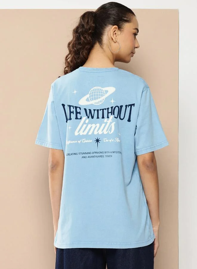 Difference of Opinion Women Acid Washed Oversized T-Shirt