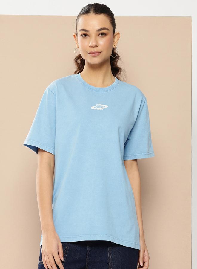 Difference of Opinion Women Acid Washed Oversized T-Shirt - Image 1