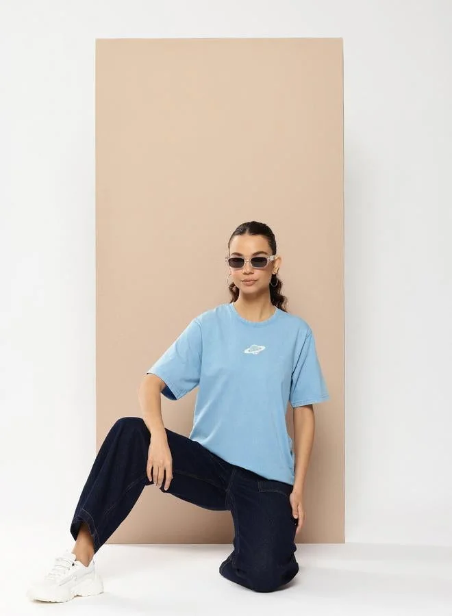 Difference of Opinion Women Acid Washed Oversized T-Shirt