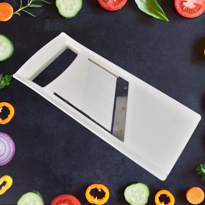 Garth Multipurpose Grater and Slicer Vegetable Cutter French Fries Cutter Potato Chips Cutter Kitchen Tool for Slicing Shredding Grating Ideal for Vegetables Fruits and More - Image 3