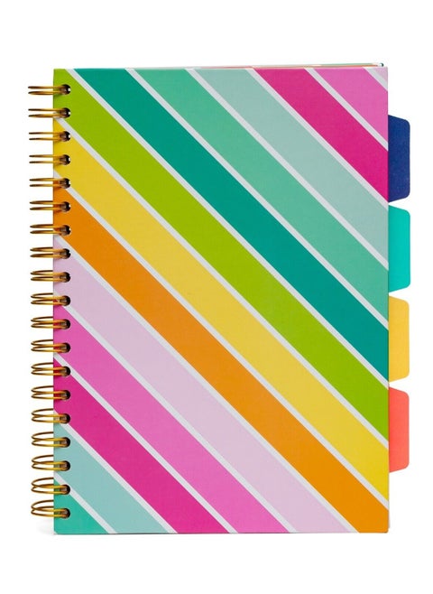 B5 Size Colour Wash Project Notebook With Four Divisions
