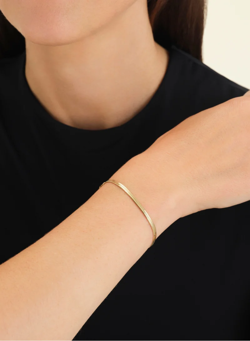 RoseField Rosefield Snake Bracelet Gold - JTBFS3G-J378