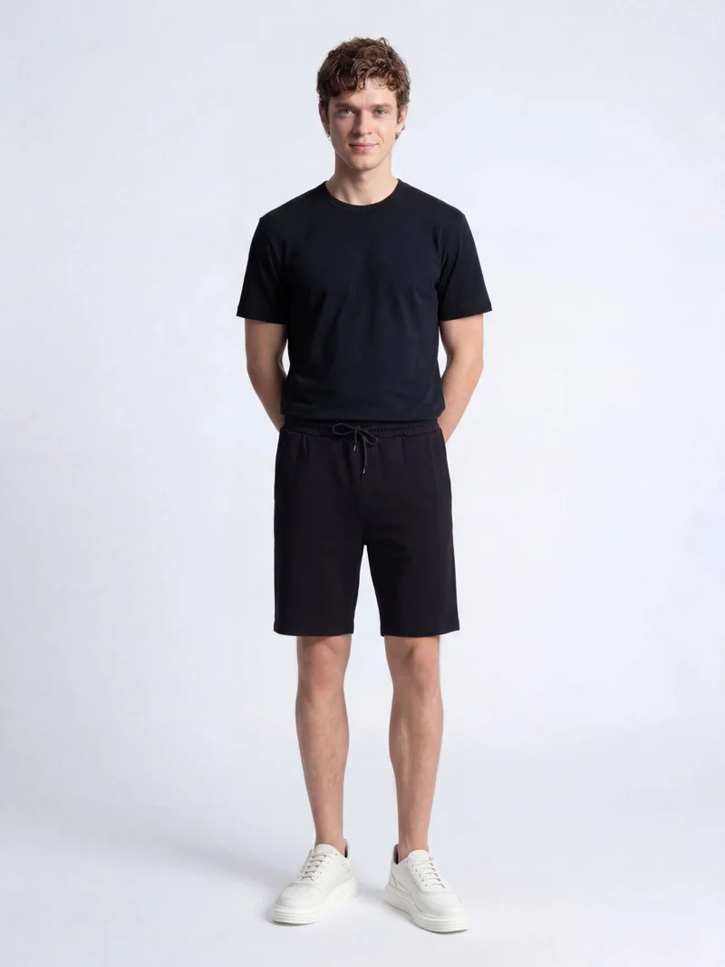 Kip Black Plain T-Shirt