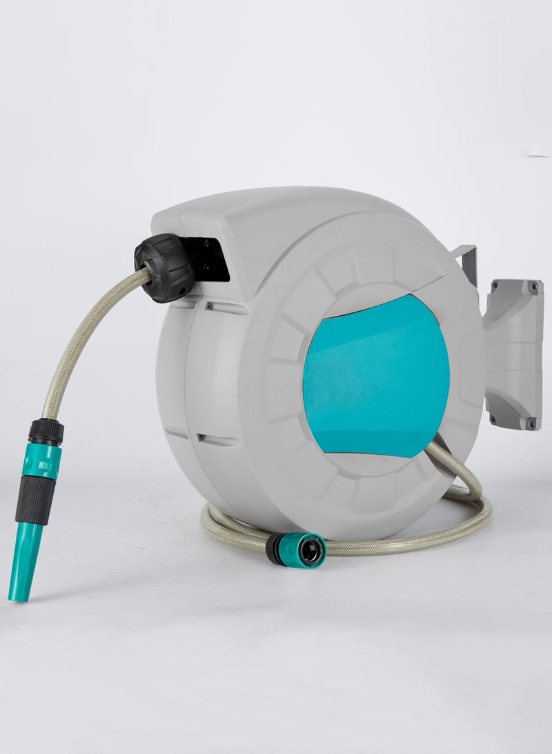 SUNRISE Garden Hose Reel Water Gun With Wall Mount High Pressure Watering for Garden Watering Car Wash - Image 1