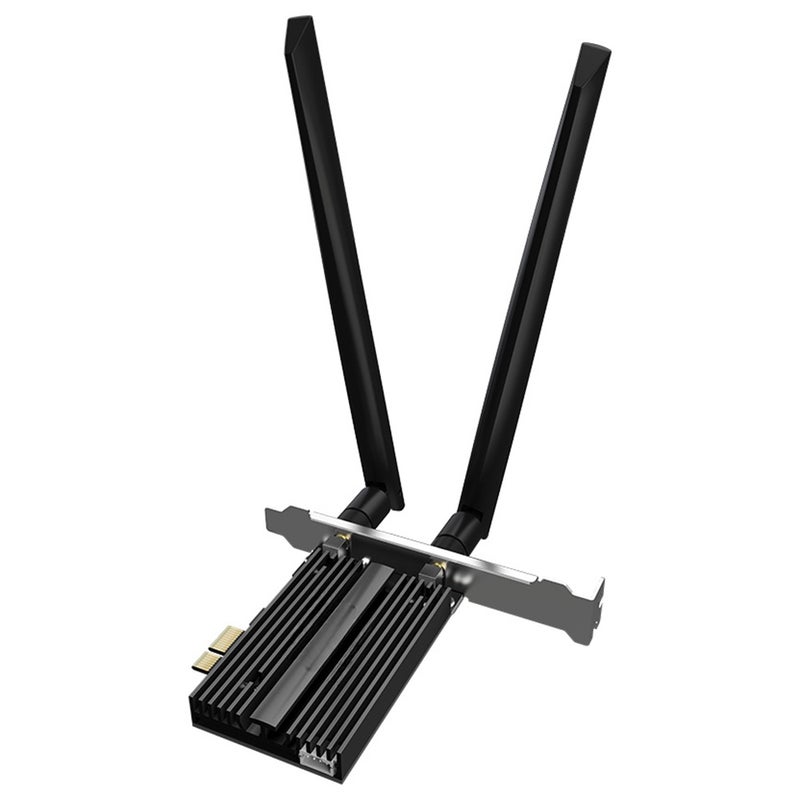 بطاقة شبكة لاسلكية لأجهزة الكمبيوتر المكتبية COMFAST CF-AX200 PRO بسرعة 3000 ميجابت في الثانية وبلووتوث 5.2 من نوع PCI-E محول واي فاي مع معيار واي فاي 6 ثنائي النطاق 2.4 جيجاهرتز / 5.8 جيجاهرتز - Image 1