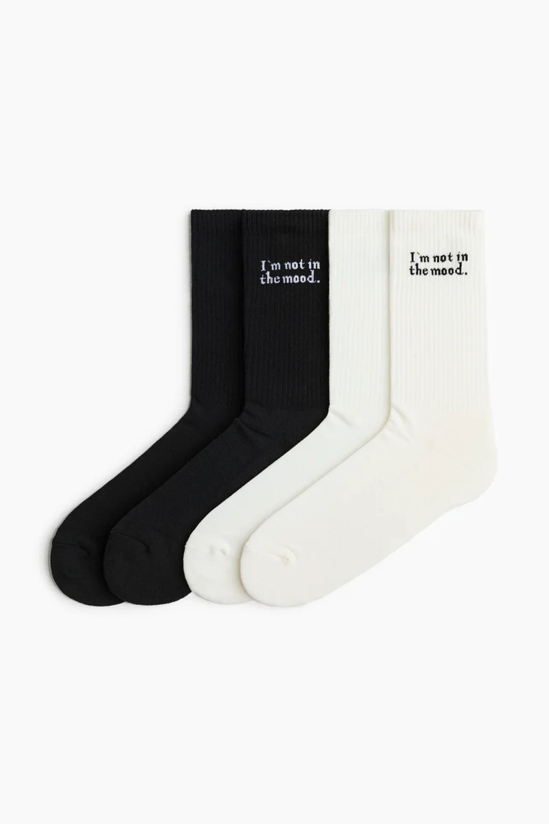 H&M 2-pack Motif-detail socks