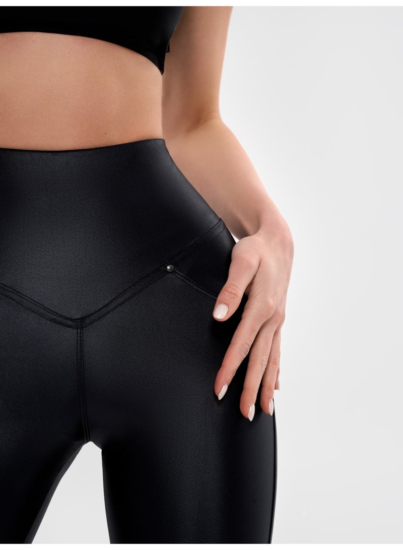 Bona Fide Bona Fide Premium Quality Leggings for Women with Unique Design and Body Shape - High Waisted Tummy Control Legging  - Image 3