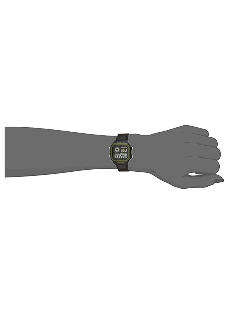 CASIO Boys' Youth Quartz Digital Wrist Watch AE-1200WHB-1BVDF - 39 mm - Black - Image 4