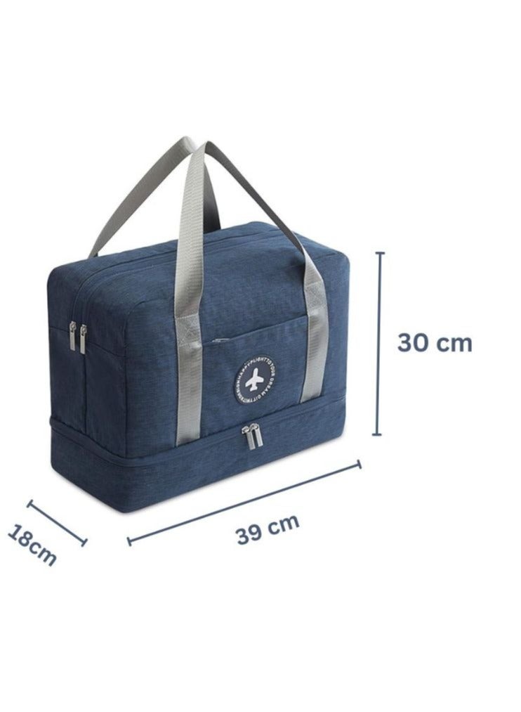 SamoDani Gym, Sports, Beach Bag with Shoes Compartment,  Separate Waterproof pocket for wet stuff, Travel Duffel for Men and Women - Image 4