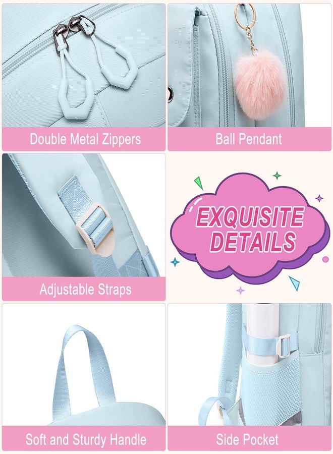 ZUBOND Girls Backpack for School - Lightweight Travel Laptop Backpack Fits 15.6 Inch Notebook, Water Bottle Pocket - Ideal for Teens, College Students, Adults - Image 4