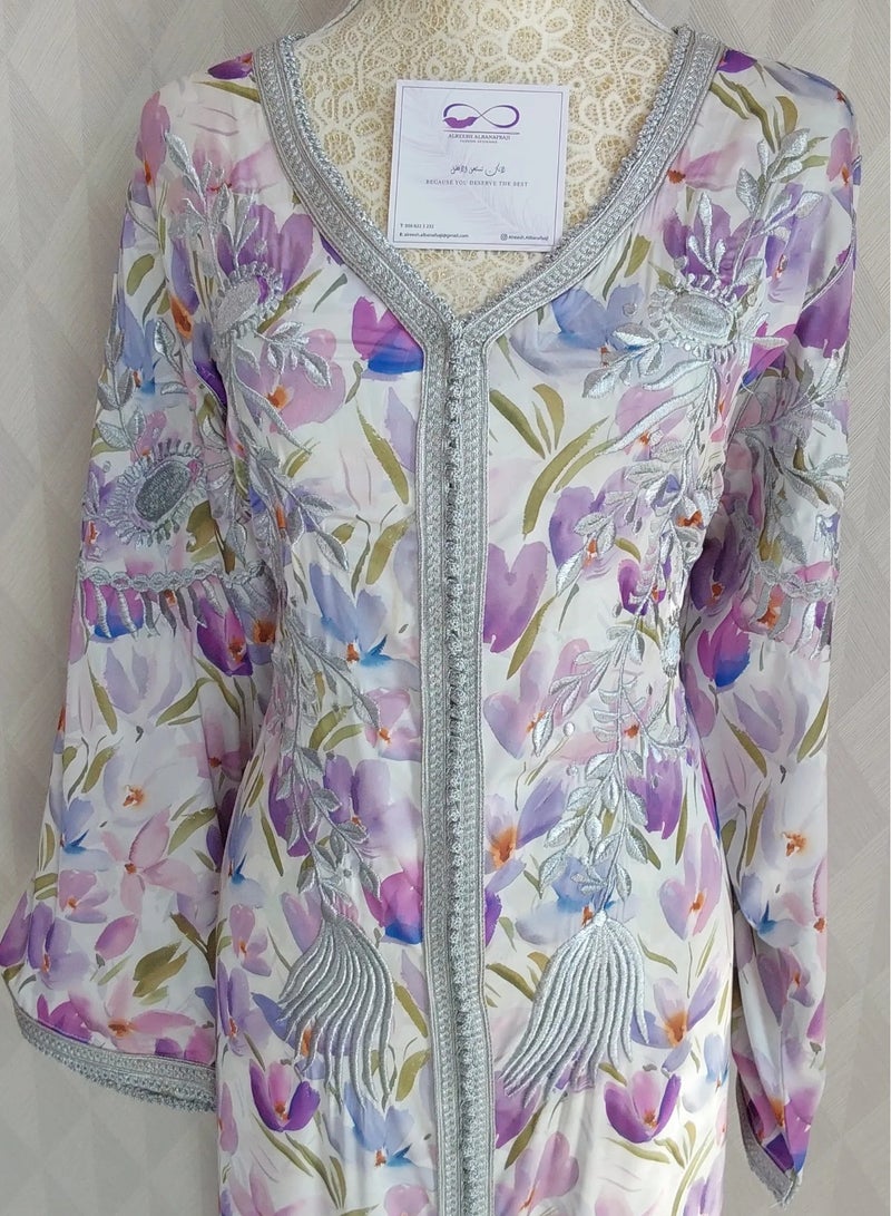 ALREESH ALBANAFSAJI RANDA PURPLE AND WHITE