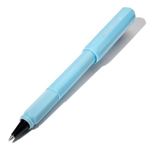Ferris Wheel Press | Rollerball Pen | Acrylic blend body | Air-sealed click locking cap | Feathered Flight | Blue | Fine Nib - Image 4