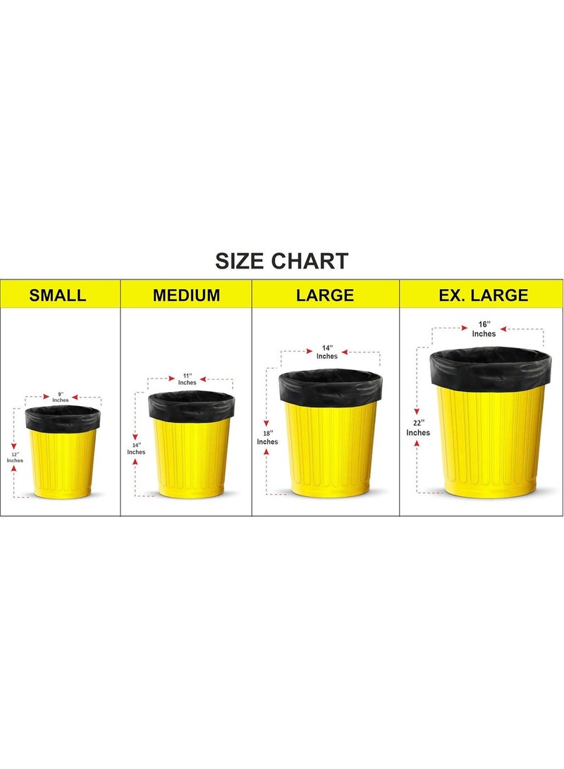 Shalimar Premium OXO - Biodegradable Shalimar Small Garbage Bag – 43 cm – Fits 5 to 8 Gallon Bins – Compact Black Trash Bags for Kitchen, Bathroom, Office Use – Leak-Proof & Durable Dustbin Bag - Image 2