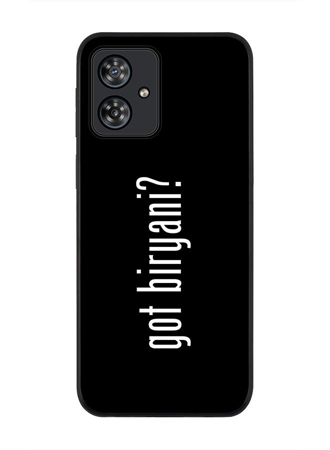 Stylizedd Rugged Black edge case for Motorola Moto G54 / Motorola Moto G54 Power / Motorola Moto G64 5G, Slim fit Flexible Anti Drop Thin Cover - Got Biryani? - Image 1