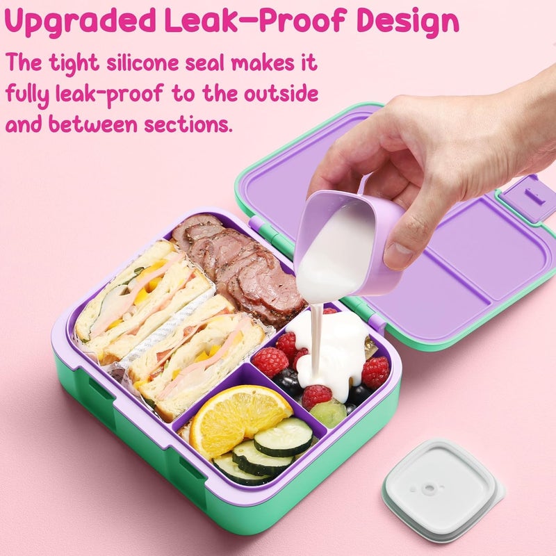 Fimibuke Bento Lunch Box for Kids - Toddler Snack Bento Box Container with 3 Compartments, Stainless Steel Water Bottle, Insulated Lunch Bag, Ice Pack Set for Ages 3-12 Girl Boy Daycare Back to School - Image 5