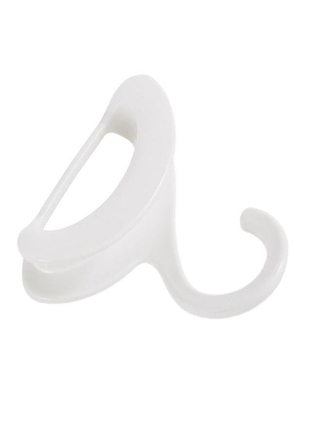 Thoraya - Bag Storage Hanger Arch Shape Purse Hanging Holder Multifunctional Closet Organizer for Handbags Ties Scarves White - Image 1