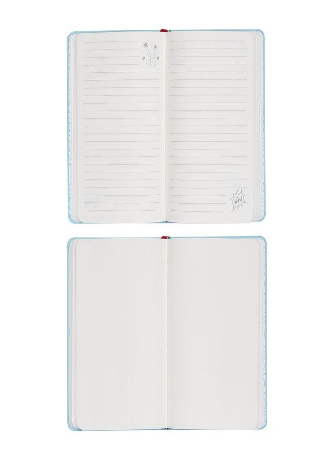 DOODLE Initial W Stripes Theme Premium Hard Bound B6 Notebook Diary|192 Ruled Pages(144 ruled + 48 blank)|4.75 * 7 Inches, 80 GSM Paper, Coloured Elastic Band, Coloured Ribbon - Image 5