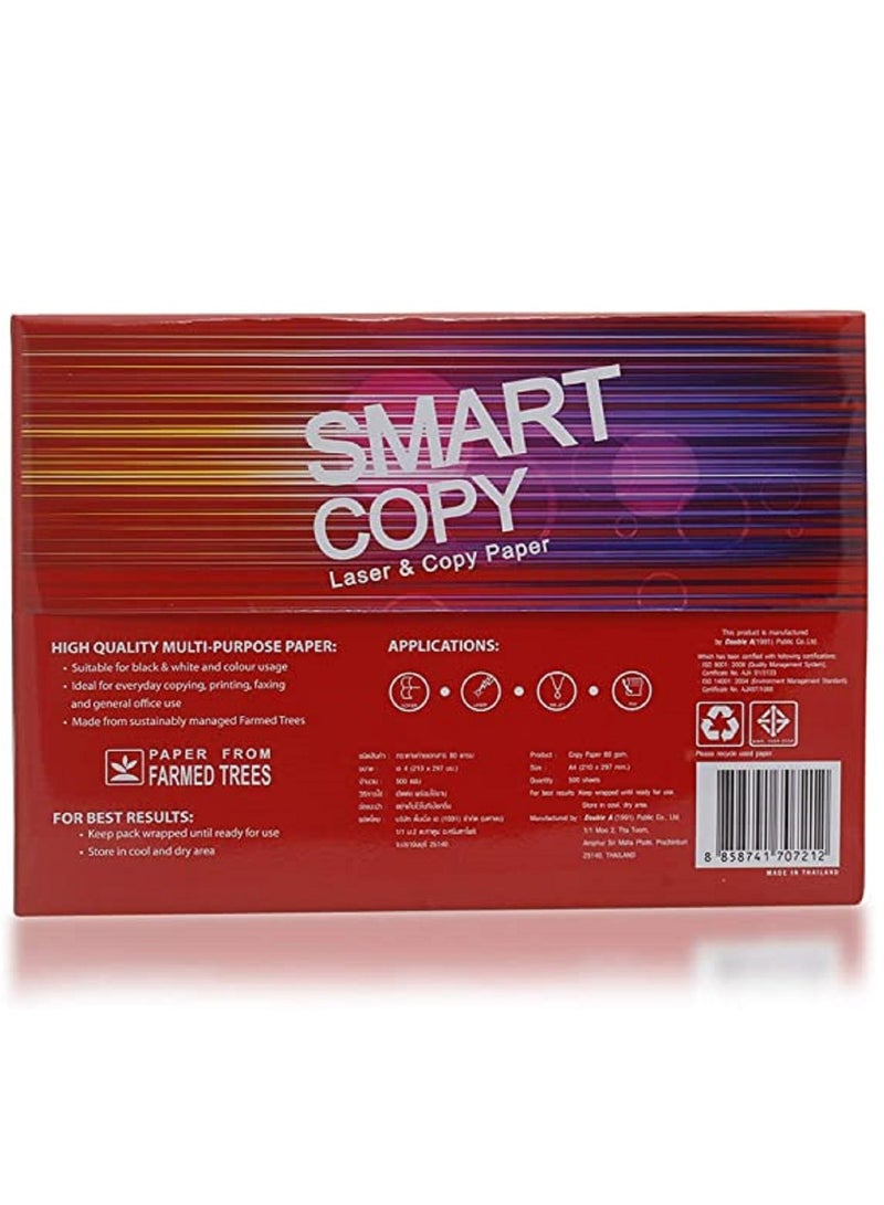Smart ورق نسخ A4 من سمارت كوبي، 500 قطعة، 80 جرامًا لكل متر مربع - Image 3