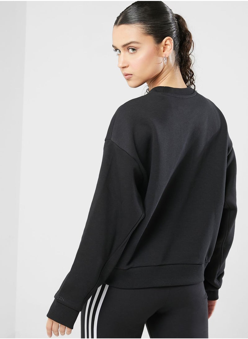 Adidas - All Season Fleece Graphic Sweatshirt - Image 1