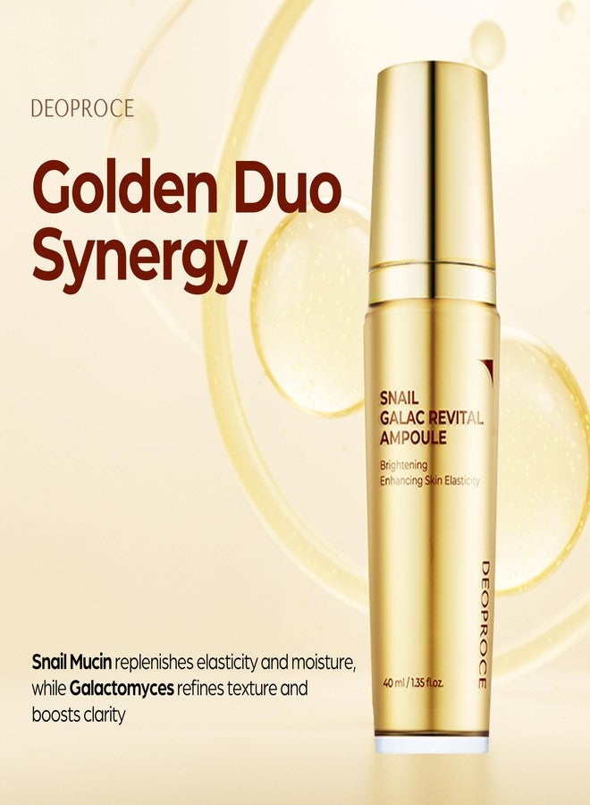 ديوبروس أمبولات ديوبروس سنيل جالاك ريفيتال 40 مل | سيروم مرطب ومشد للوجه مع موسين الحلزون، موسين نباتي، وجالاكتوميسيس لبشرة ناعمة ومشرقة | عناية كورية خفيفة الوزن وغير لزجة - Image 3