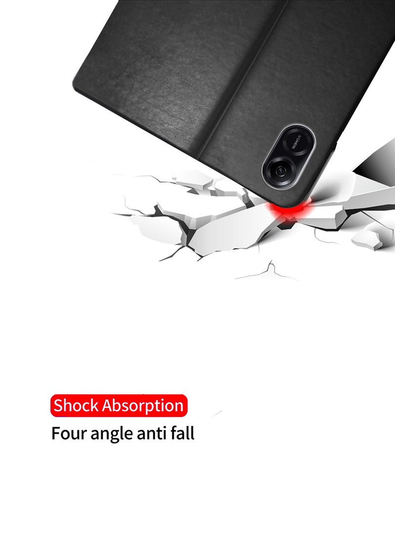 BYTER Honor Pad X8a 2024 (11 inch) Classic PU Leather Trifold Stand Flip Case Cover - Black - Image 5