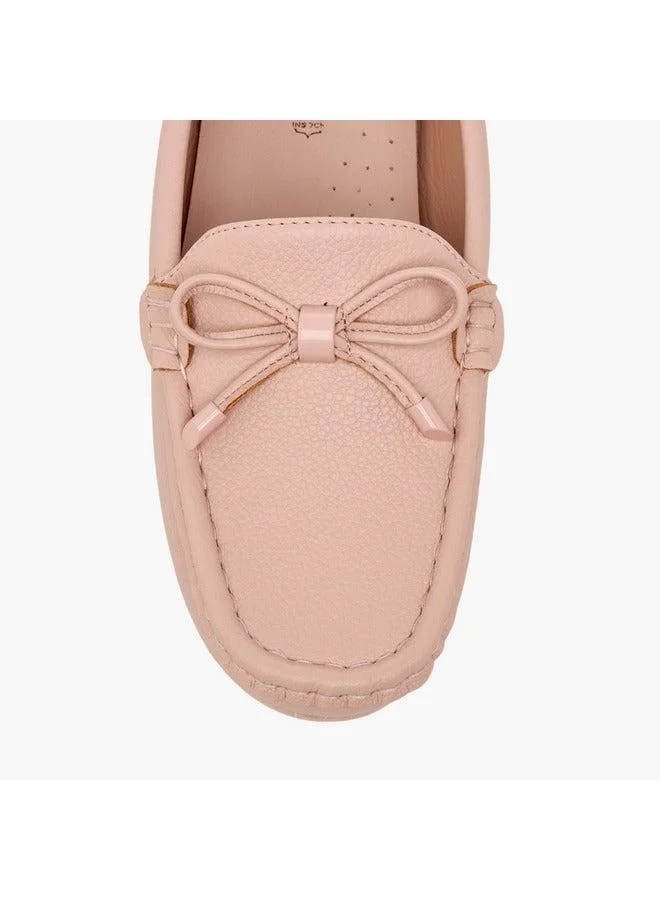 Paprika PINK Women's Bow Accent Slip-On Loafers for Women | Best Price UAE
