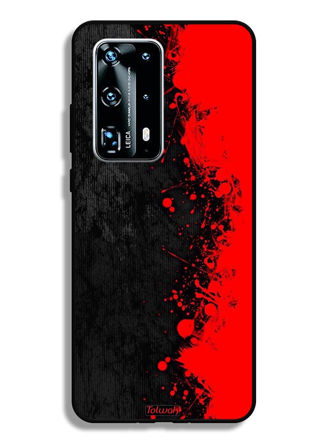 Tolwak Huawei P40 Pro Plus 5G Protective Case Cover Paint Abstract Pattern - Image 2