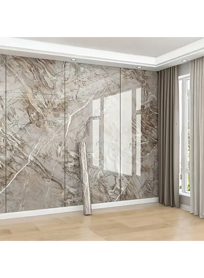 Thickened Heat Resistant Waterproof Oil Proof Marble Self Adhesive Peel And Stick Wallpaper For Kitchen Countertop Cabinet Renovation 15.75 Inch Wide 78.74 Inch Long - Image 2