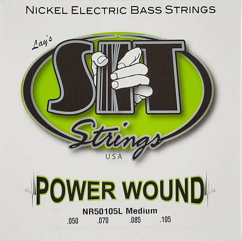 SIT Strings Power Wound Nickel Bass Guitar Strings (S.I.T.), 4-String Bass Medium 50-105, NR50105L - Image 3