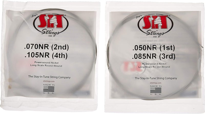 SIT Strings Power Wound Nickel Bass Guitar Strings (S.I.T.), 4-String Bass Medium 50-105, NR50105L - Image 2